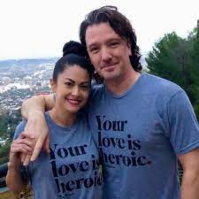 Virginia native Jennifer HuYoung and her long-time boyfriend, JC Chasez, in matching outfit.